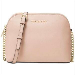 MICHAEL KORS Cindy Dome Saffiano Leather Crossbody Bag